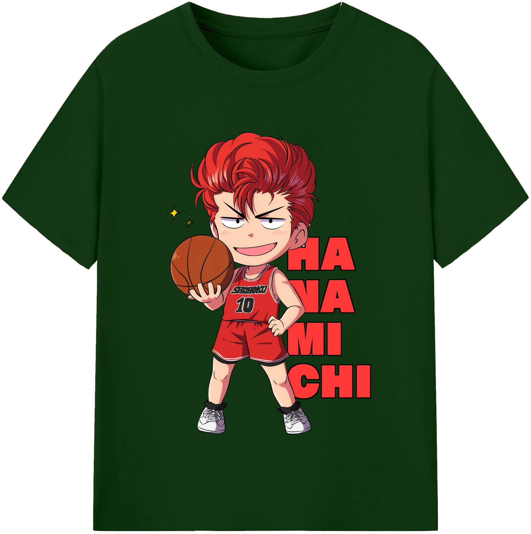 SLAM DUNK／スラムダンク 綿100％半袖Tシャツ（フロントプリント）